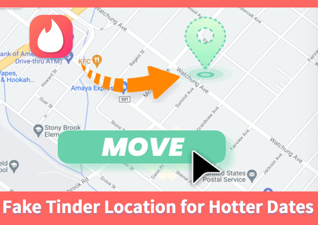 fake tinder location