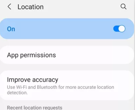 android turn on location services